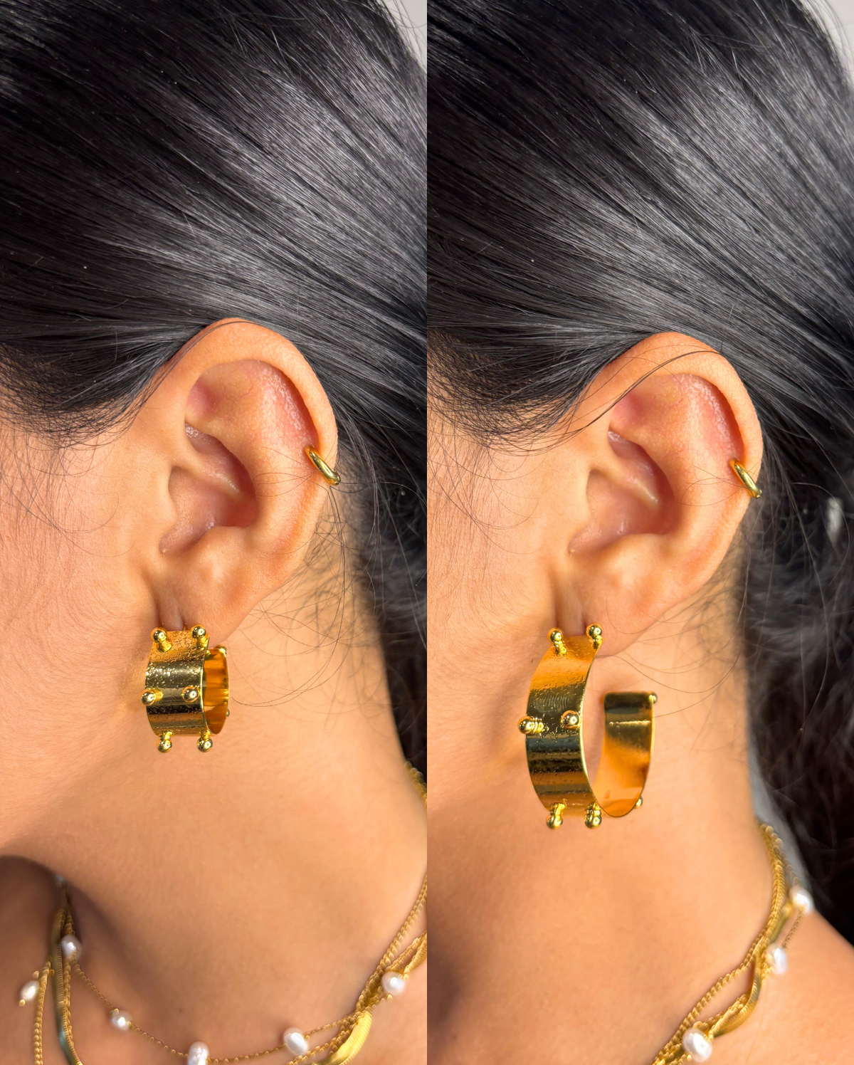 Vane Hoop Earring