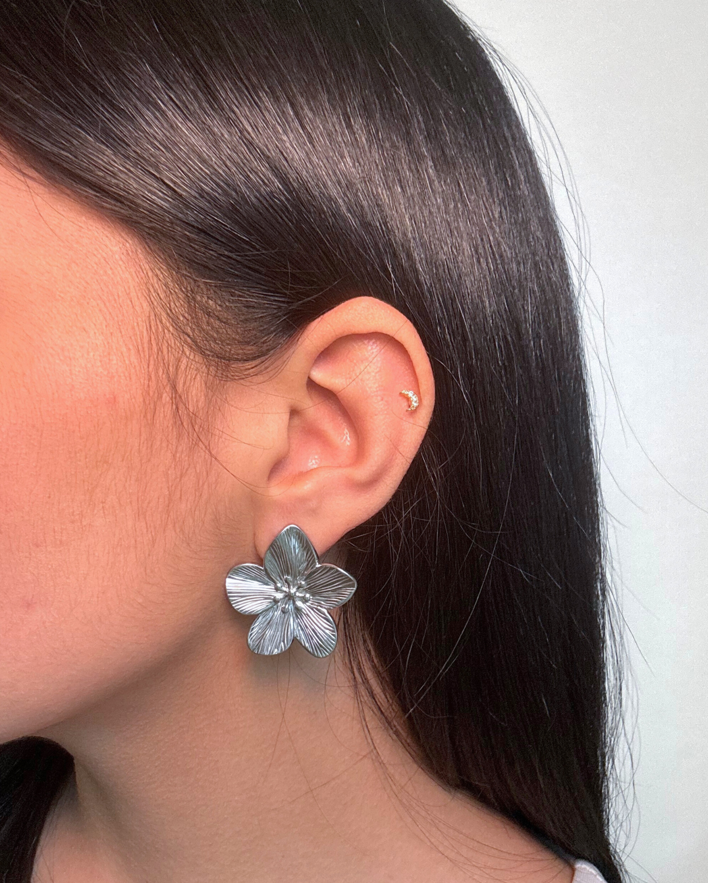 Flor Stud Earring SS