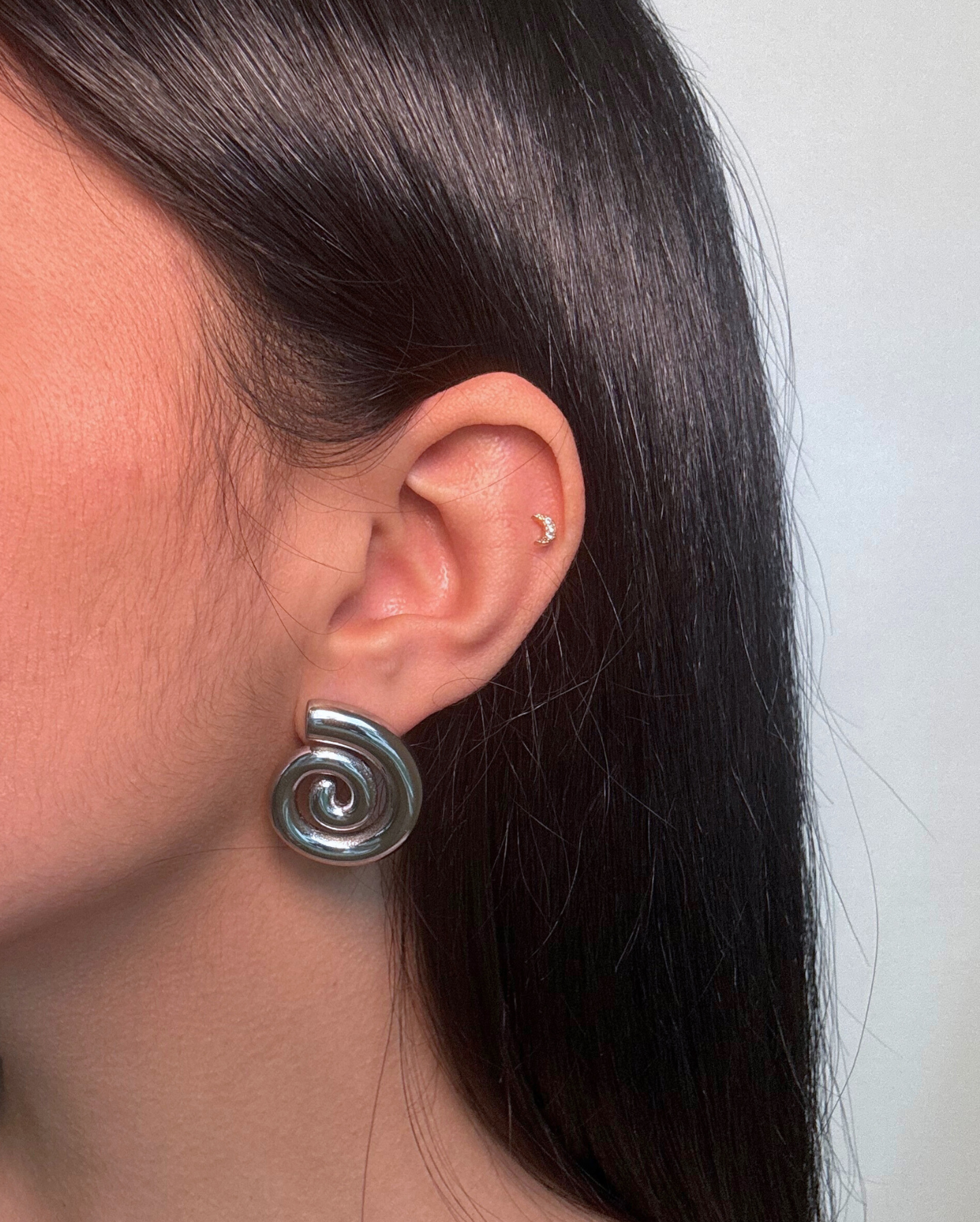 Spiral Stud Earring SS