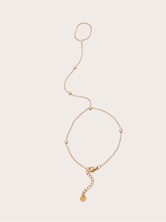 Dainty Hand Chain Bracelet SS