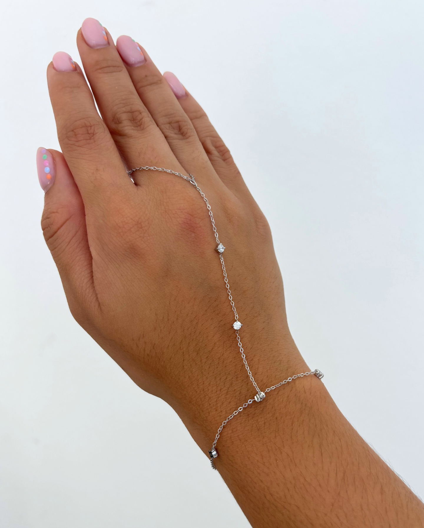 Dainty Hand Chain Bracelet SS