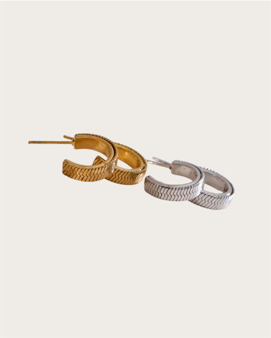 Snake Mini Hoop Earring SS