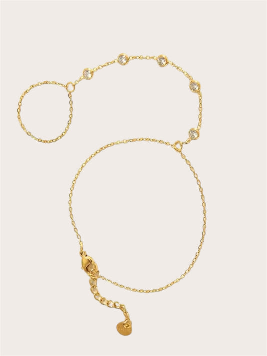 Dana Hand Chain Bracelet SS