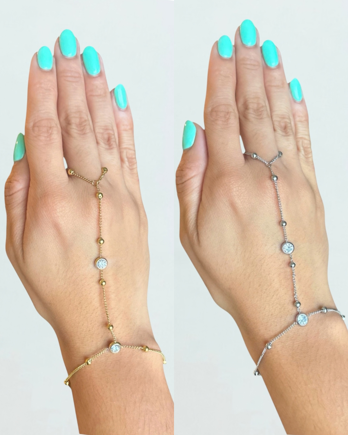 Raquel Hand Chain Bracelet SS