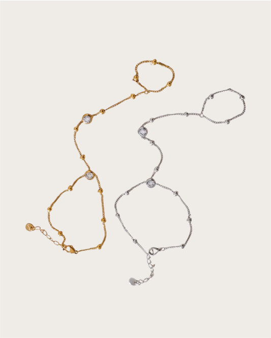 Raquel Hand Chain Bracelet SS