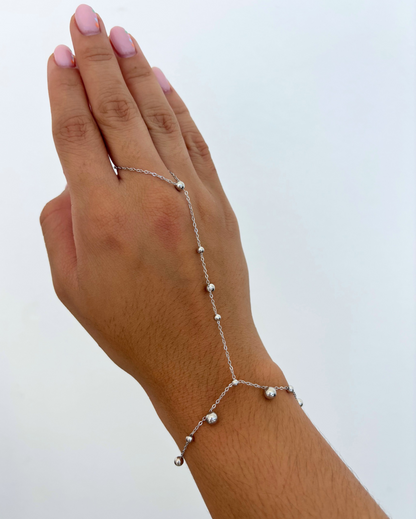 Dots Hand Chain Bracelet SS