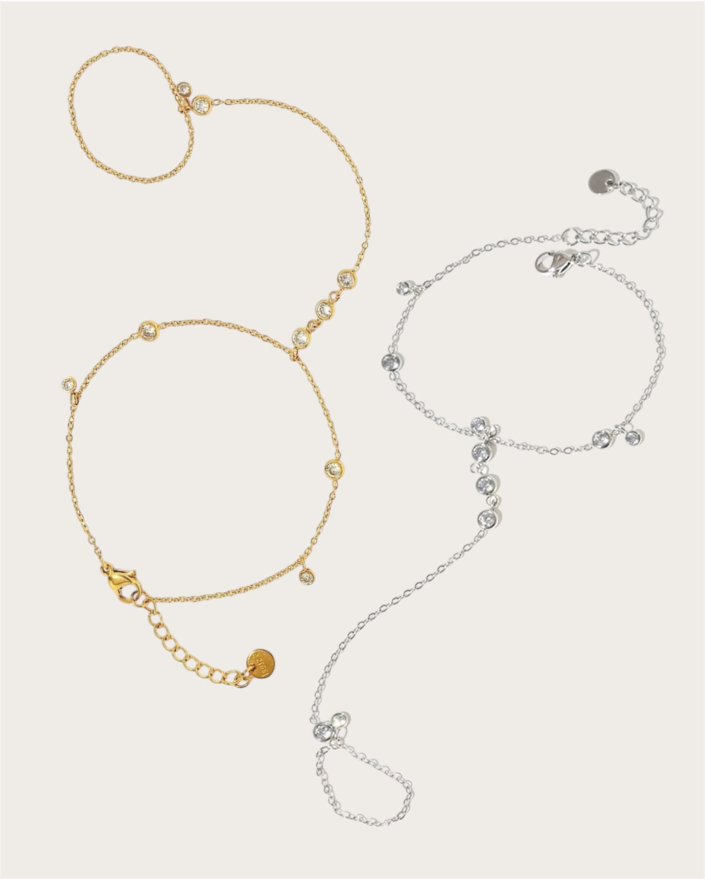 Brilli Hand Chain Bracelet SS