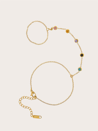 Dana Hand Chain Bracelet SS
