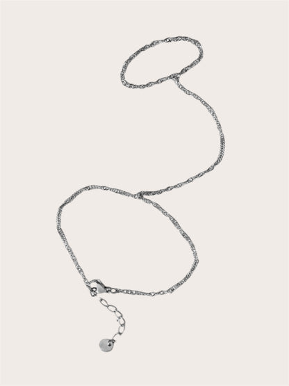 Claire Hand Chain Bracelet SS