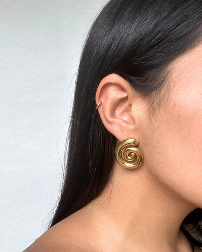 Spiral Stud Earring SS