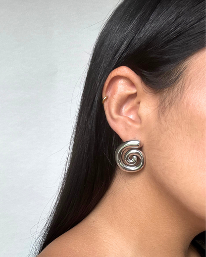 Spiral Stud Earring SS