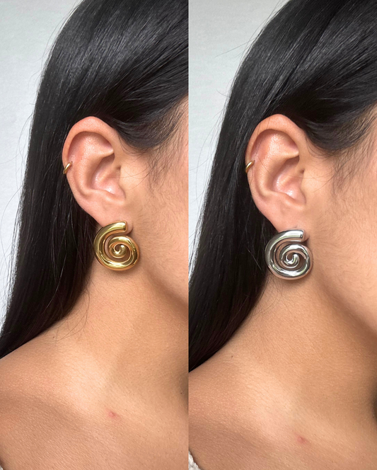Spiral Stud Earring SS
