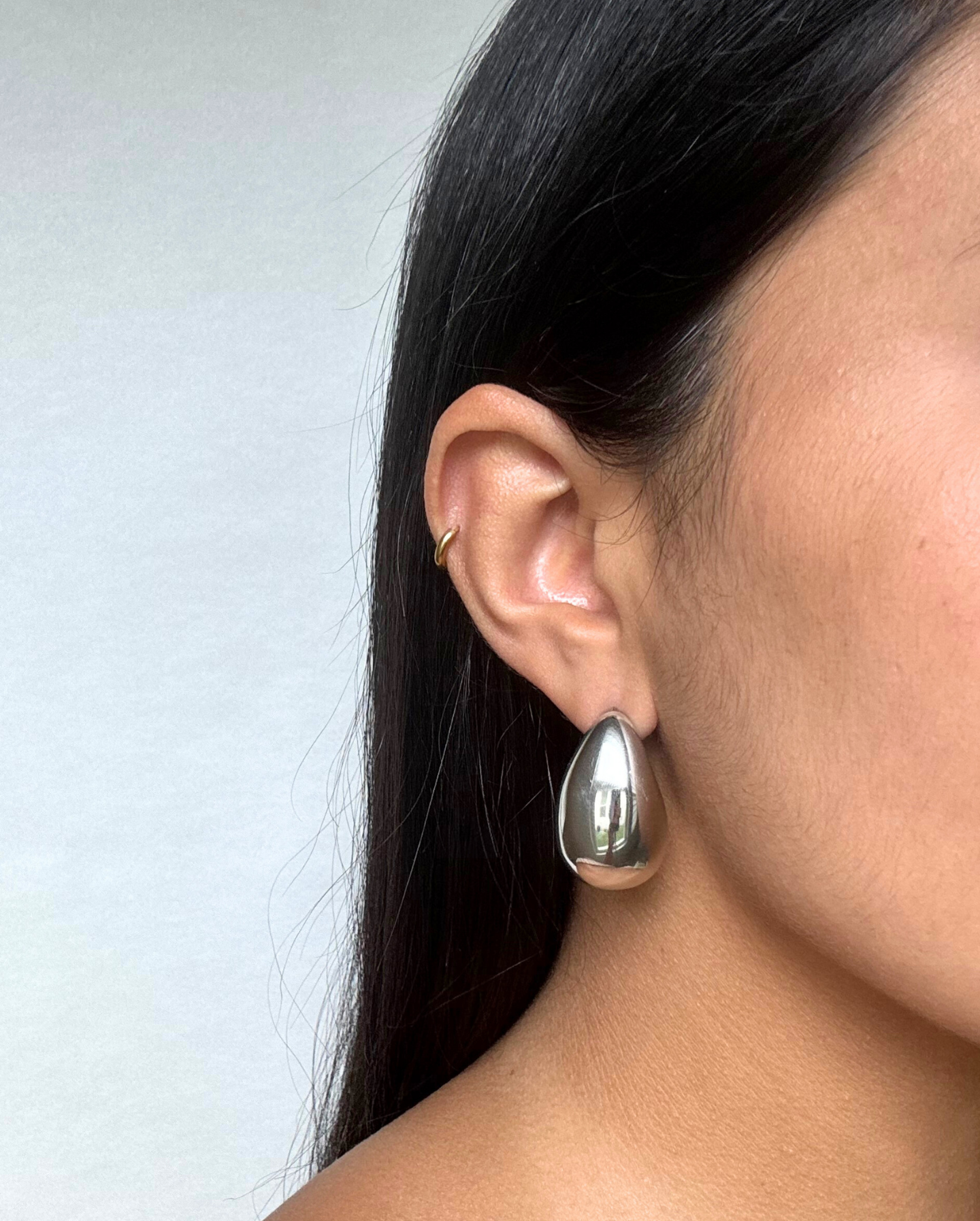Gota XL Stud Earring SS