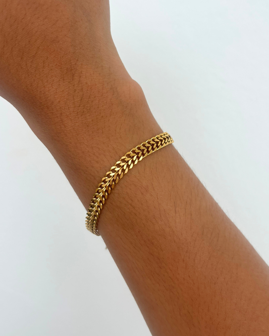 Doble Cubana Bracelet SS