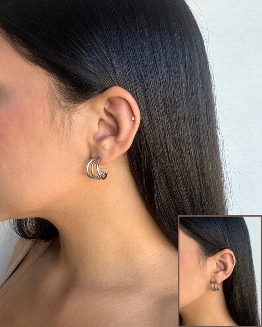 Daisy Hoop Earring SS
