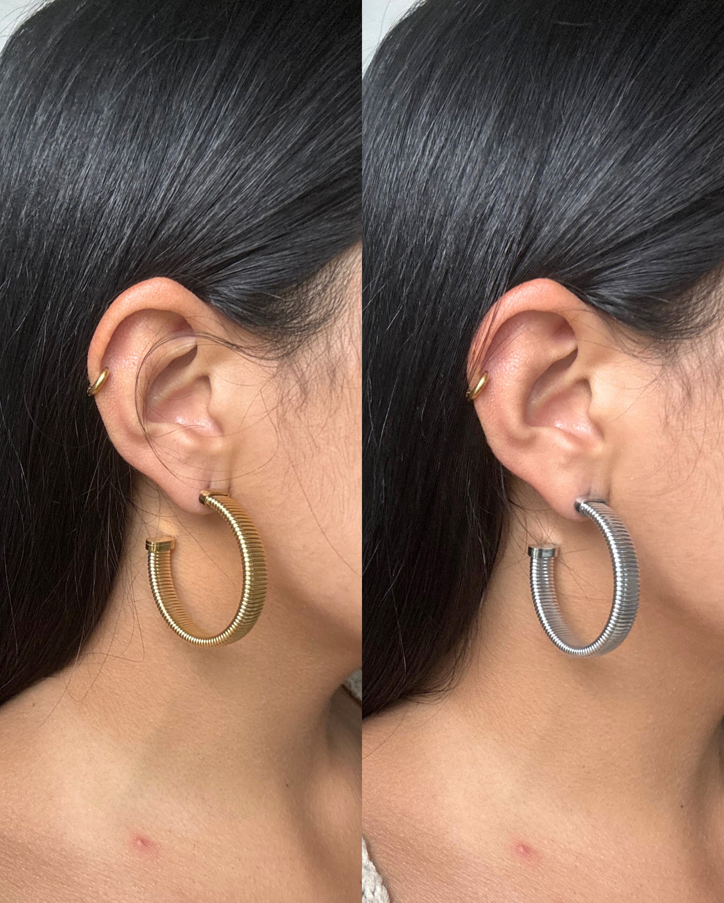 Snake Hoop Earring SS