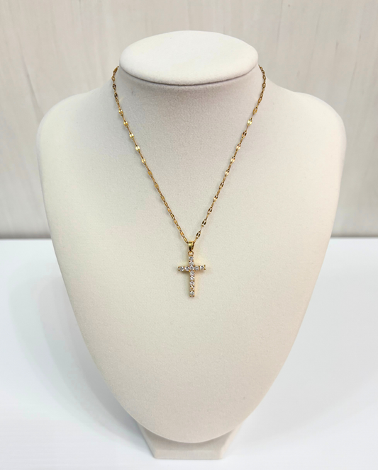 Cruz Brillo Necklace SS