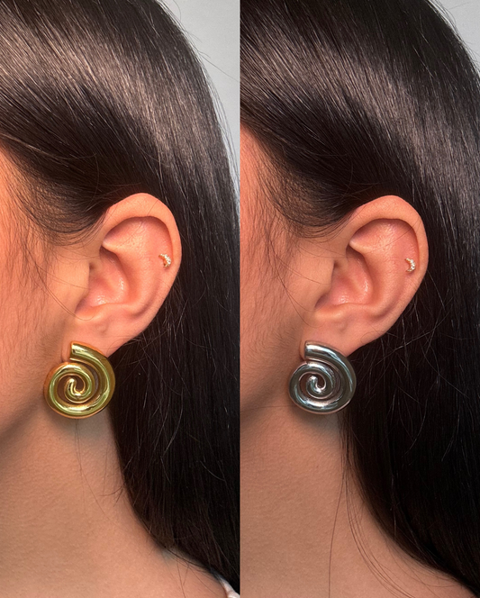 Spiral Stud Earring SS