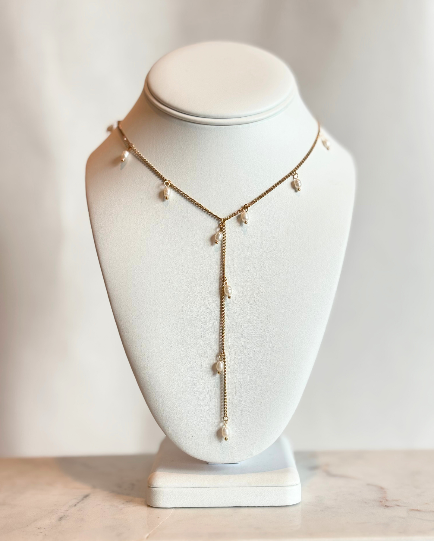 Perla Lariat Necklace SS