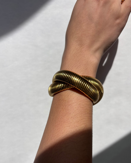 Double Snake Bracelet SS