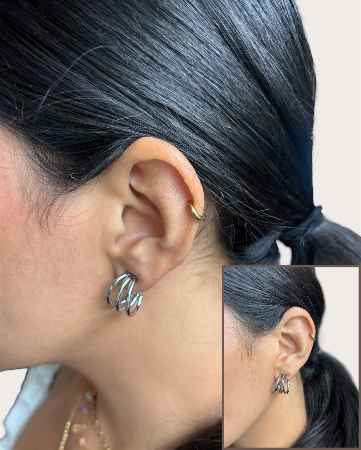 Daisy Hoop Earring SS