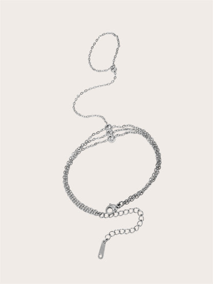 Zoe Hand Chain Bracelet SS