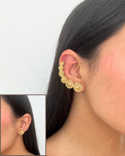 Ivette Earring with Earcuff - Arete Pinza