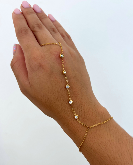 Dana Hand Chain Bracelet SS