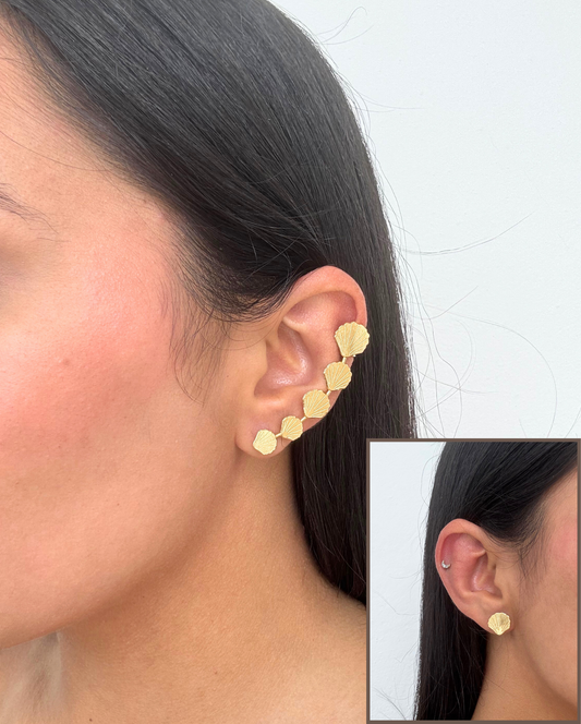 Caracol Earring with Earcuff