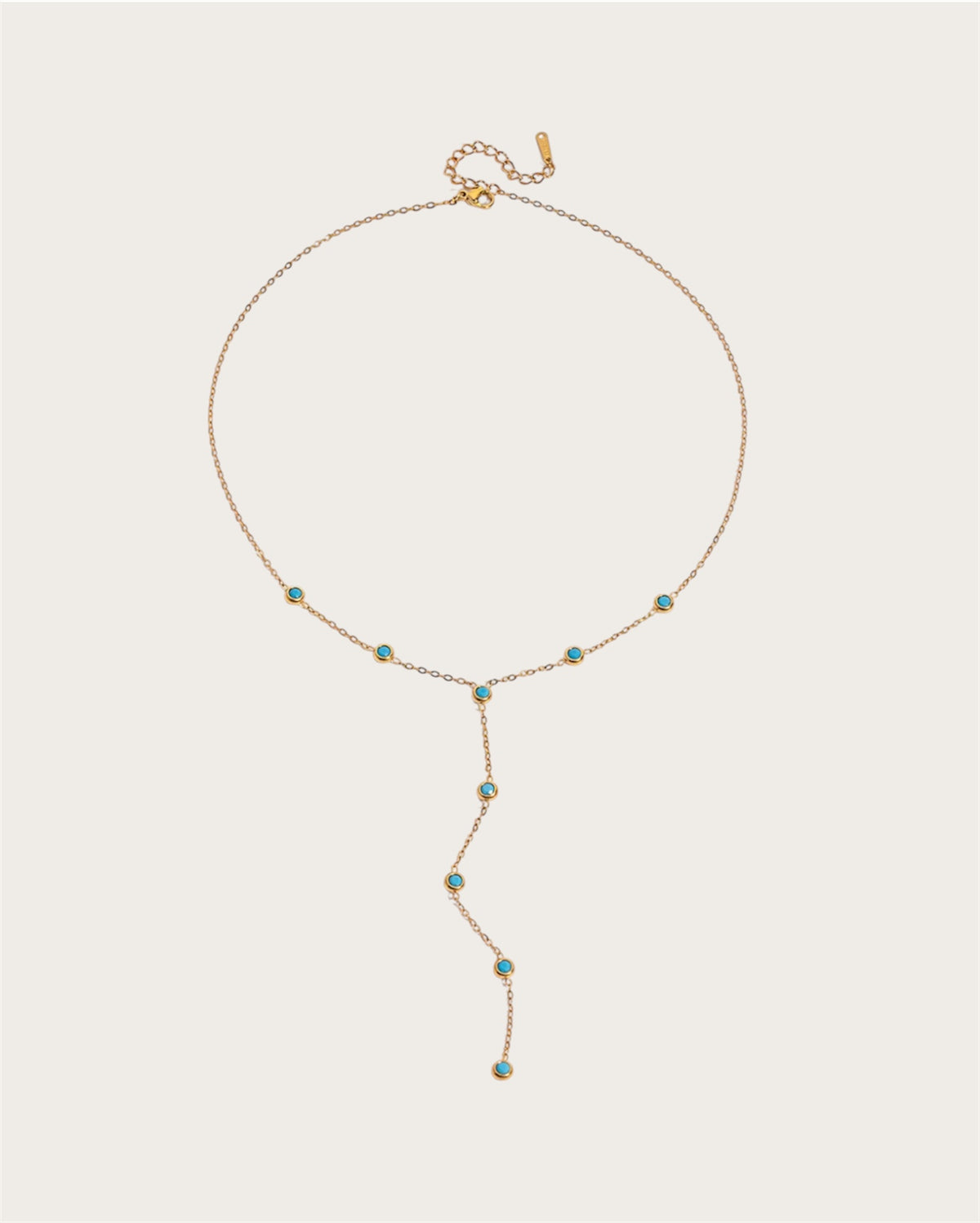 Aqua Lariat Necklace SS