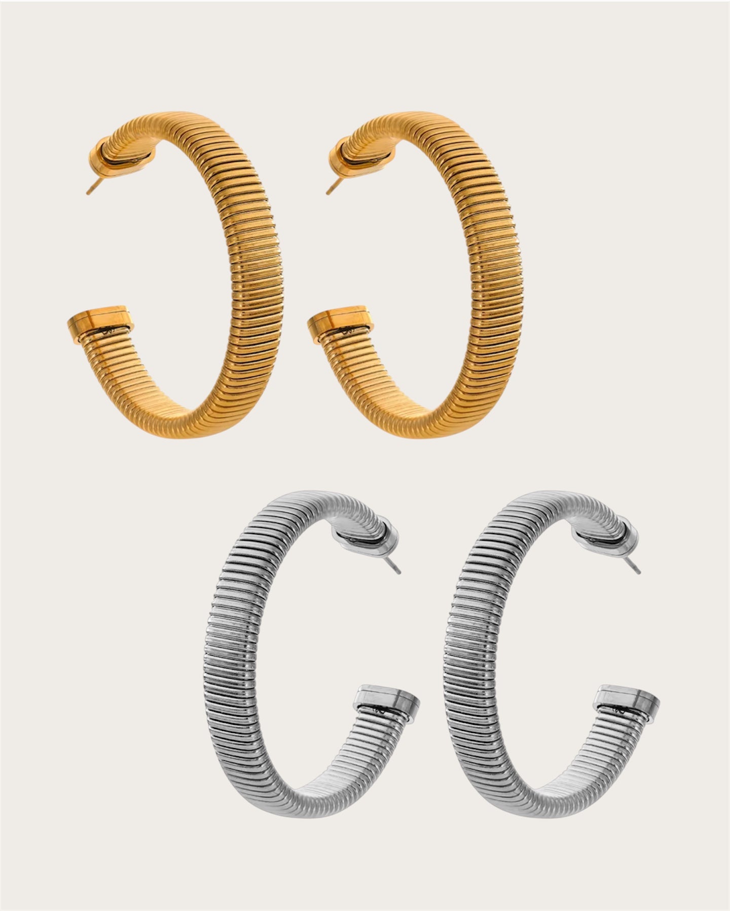 Snake Hoop Earring SS
