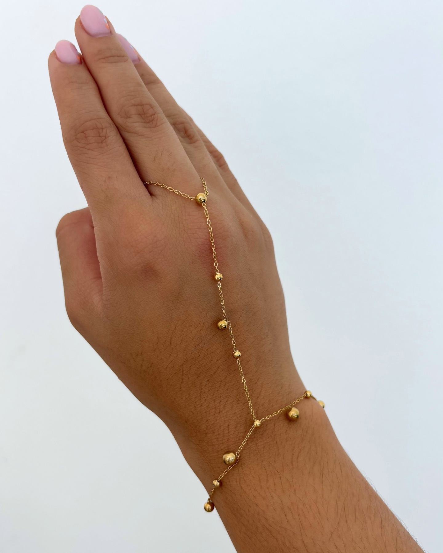 Dots Hand Chain Bracelet SS