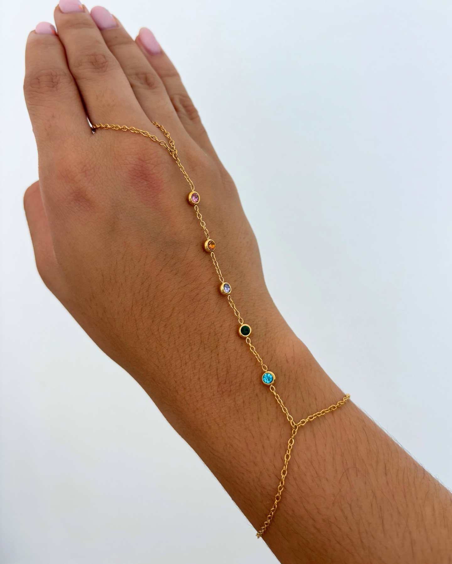 Dana Hand Chain Bracelet SS