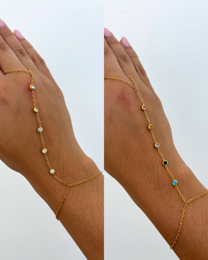 Dana Hand Chain Bracelet SS