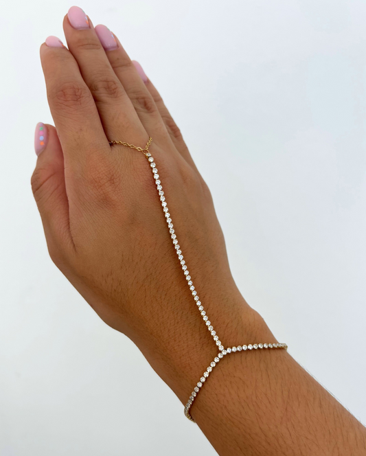 Spark Hand Chain Bracelet SS