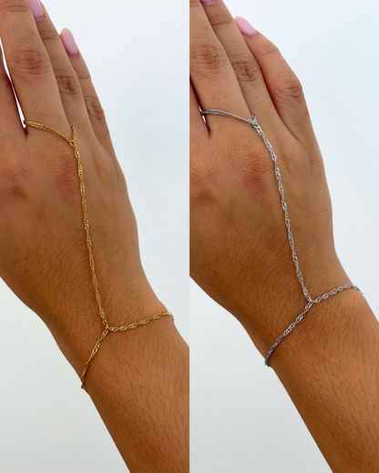 Claire Hand Chain Bracelet SS