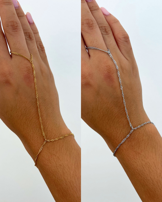 Claire Hand Chain Bracelet SS