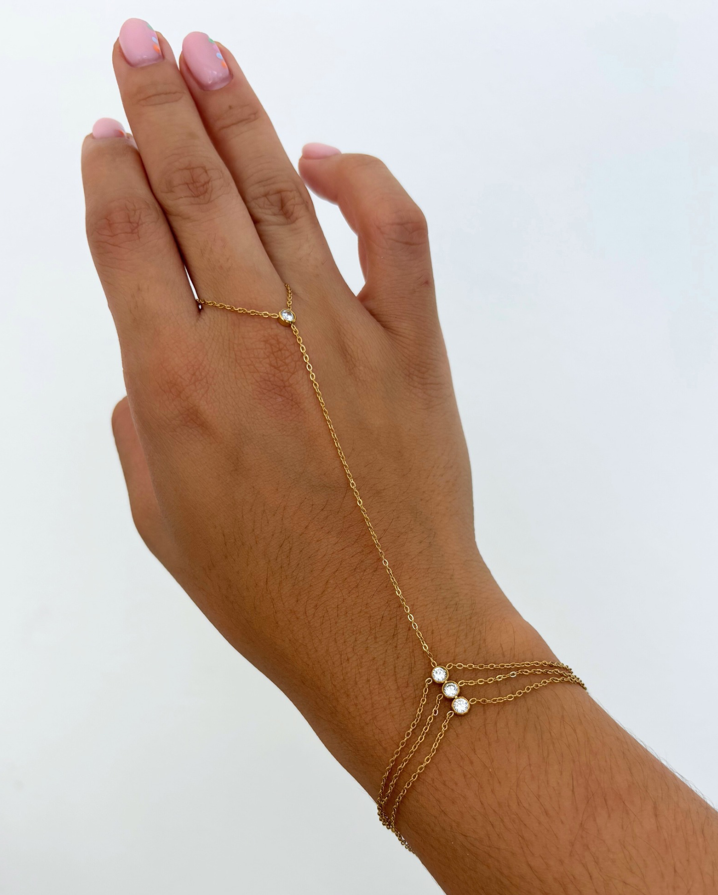 Zoe Hand Chain Bracelet SS