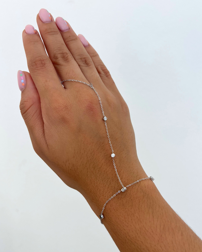 Dainty Hand Chain Bracelet SS