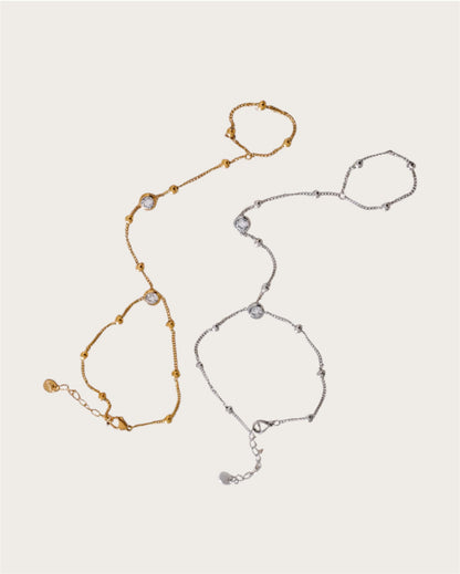 Raquel Hand Chain Bracelet SS