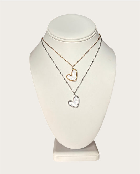 Corazón Blanco Necklace SS