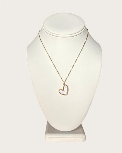 Corazón Blanco Necklace SS
