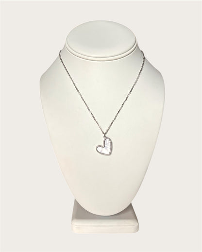 Corazón Blanco Necklace SS